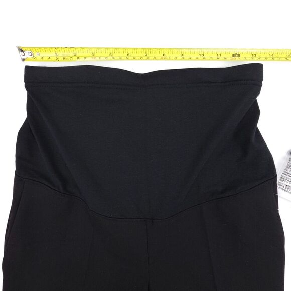 NWT Uniqlo Smart Ankle Pants 2-Way Stretch Maternity Pregnancy Black Minimal - Picture 3 of 8